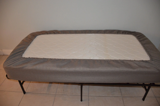 Daybed Cover Fitted Twin Size (Linen-Silver-Grey).