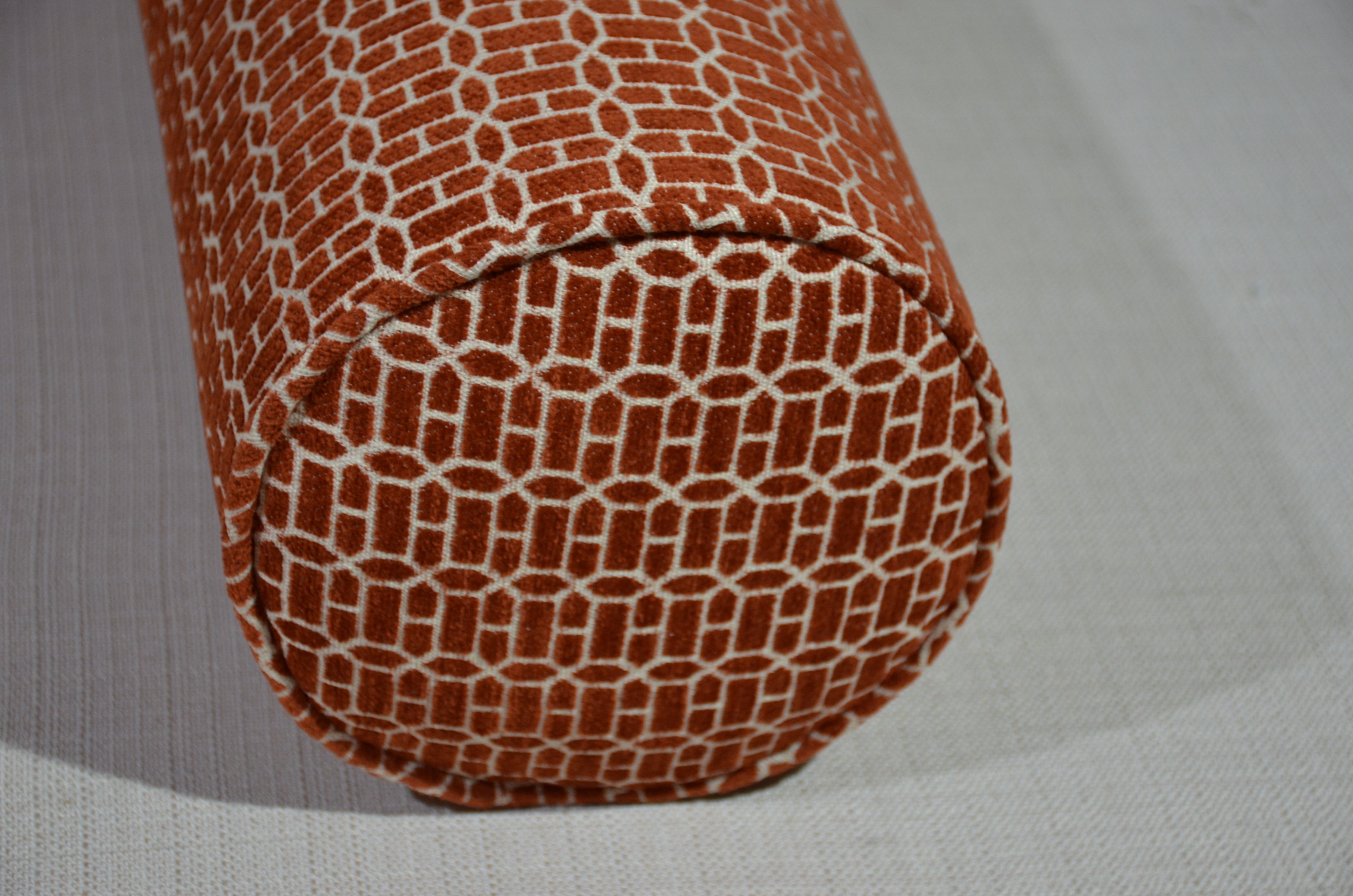 Round Bolster Pillow Cover .