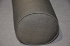 Round Bolster Pillow Cover . Linen Graphite-234.