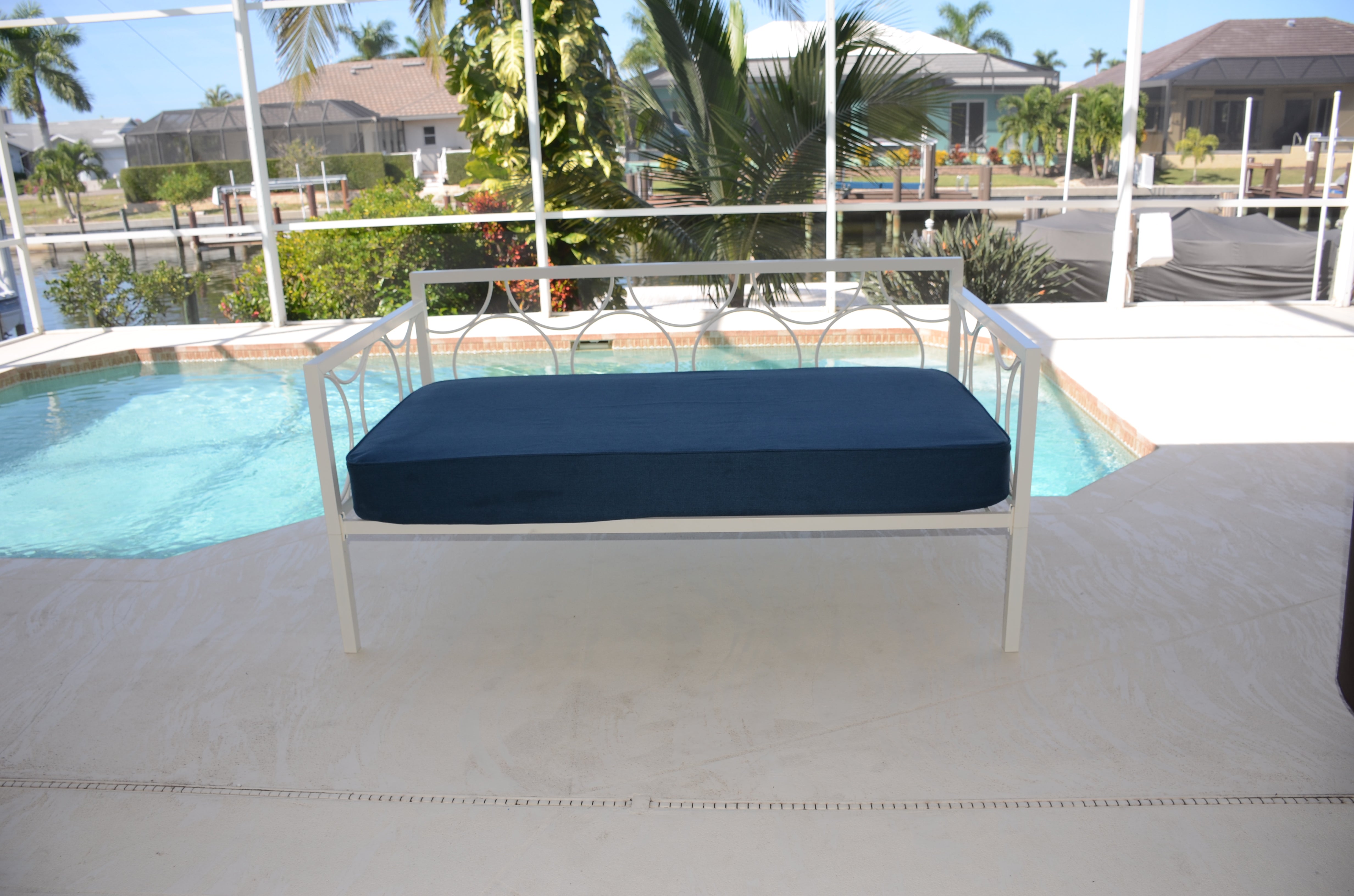 Daybed Cover Fitted Twin Size (Chenille 7784-Stone.).