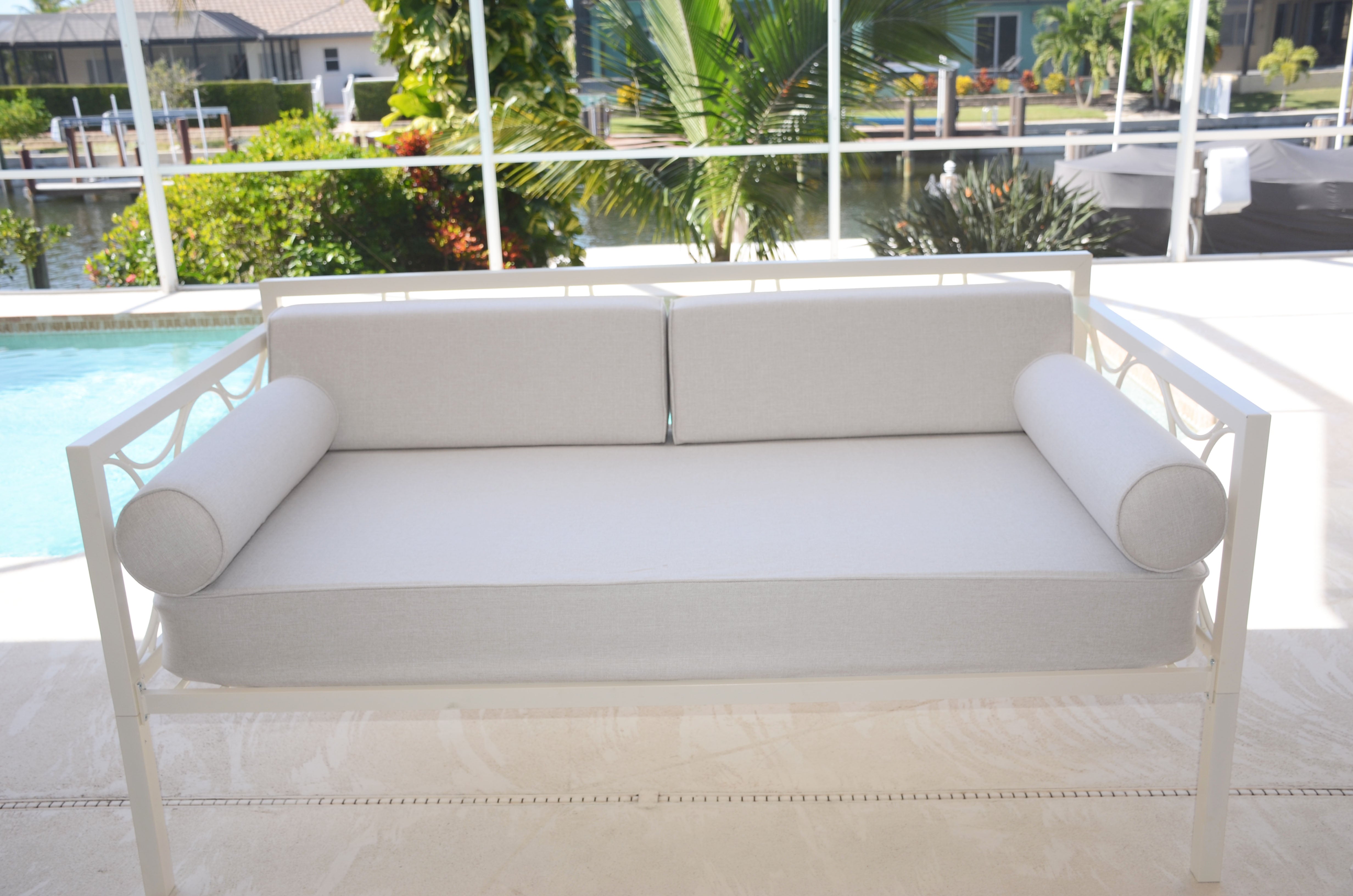 Daybed Matching Tailored Fitted Cover twin (COMPLETE SET). Lepap-Natural.