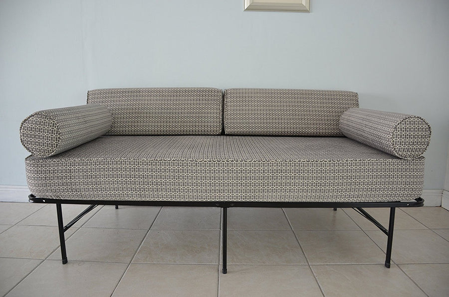 Daybed Matching Tailored Fitted Cover twin (COMPLETE SET). Twill-Natural.