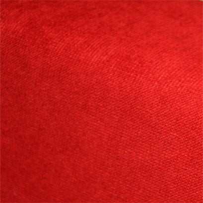 Round Bolster Pillow Cover. (Linen-Red-Scarlet)