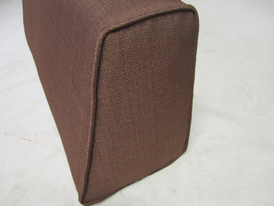 Wedge Bolster Cover (Linen-Met-Chocolate)