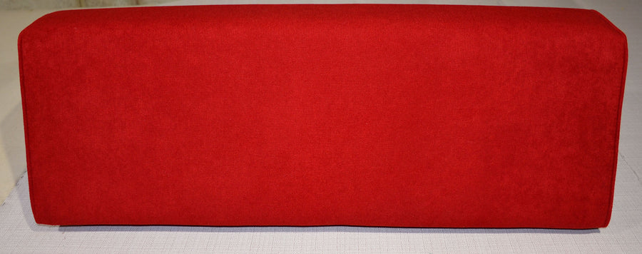Wedge Bolster Cover ( Linen-Red-Scarlet)